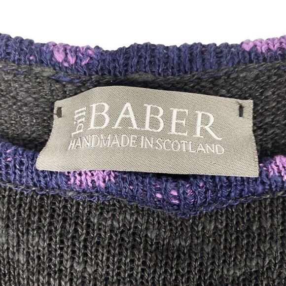 Bill Baber Long Sleeve Knot Top Scottish Knitwear Sweater size Medium - Picture 3 of 5